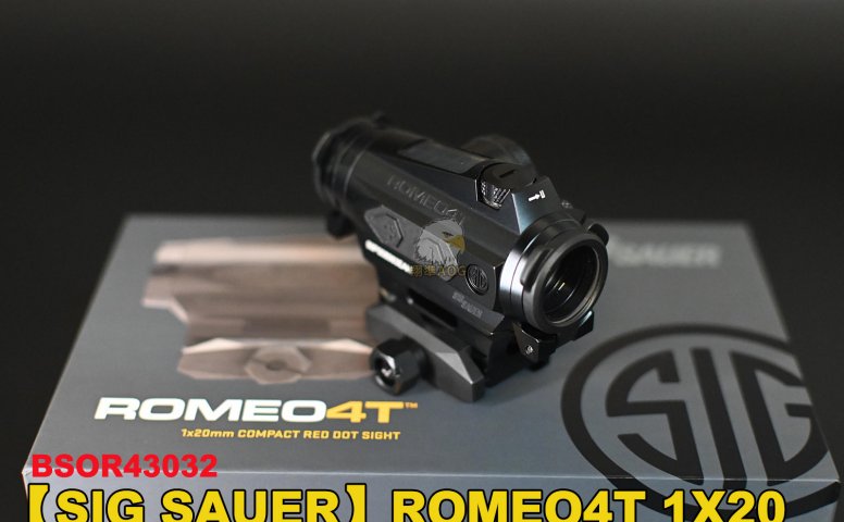SIG SAUER ROMEO4T 1X20内红点 太阳能真品瞄具 BSOR43032