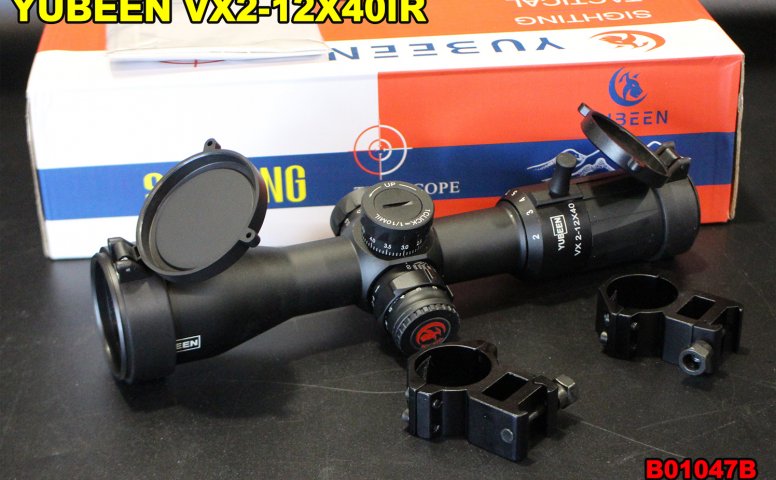 YUBEEN VX2-12X40IR狙击镜 步枪侧调焦防震倍镜 B01047B
