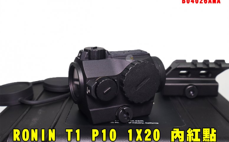 RONIN T1 P10 1X20内红点 抗震红点瞄准镜 高品质高抗震瞄具 GBB皮卡汀尼 B04026AMA