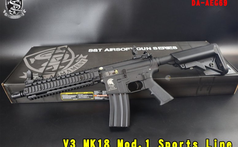 S&T V3 MK18电动步枪 AEG M4 G3(可升级)金属电动枪 Mod.1 Sports Line-DA-AEG69