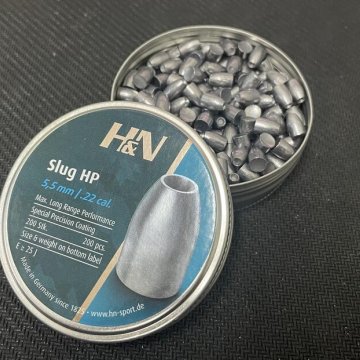 H&N 5.5MM气枪弹 Slug HP 21 gr/.22 cal. 实心铅弹 高压PCP喇叭弹
