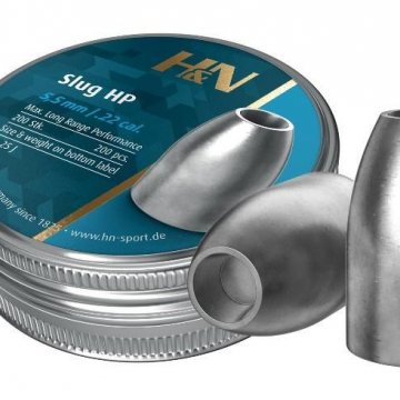 HN 德制 5.5MM 27GR SLUG HP 实心铅弹喇叭弹