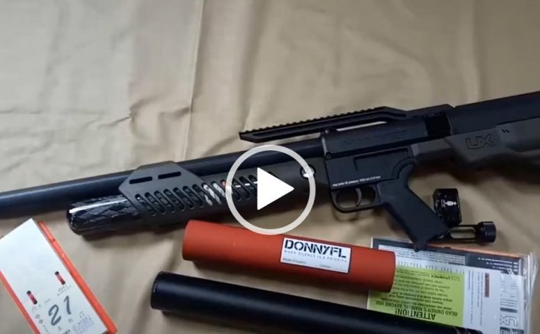 军品商城-Umarex战锤PCP 12.7毫米高压气枪 最大初速321 全枪111公分 3.86KG 国内pcp展示视频