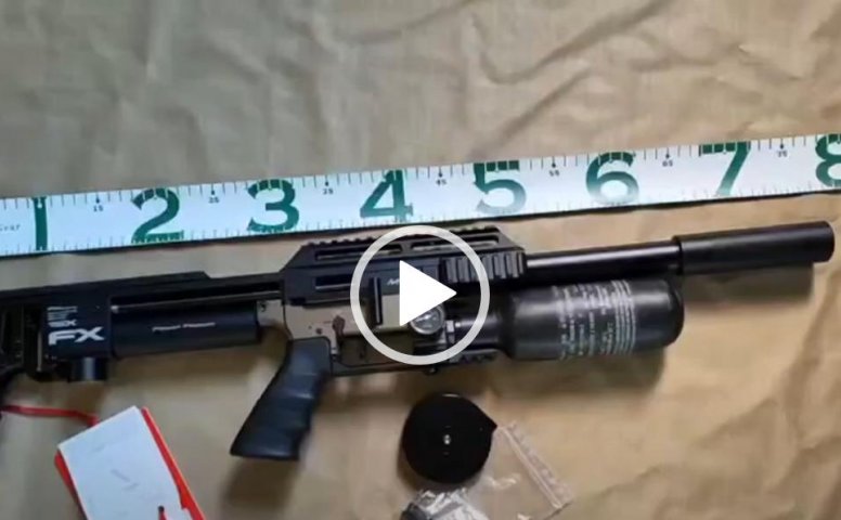 军品商城-绝版FX MK2 短款PCP高压气枪 国产气枪 板球 秃鹰 国产PCP展示视频