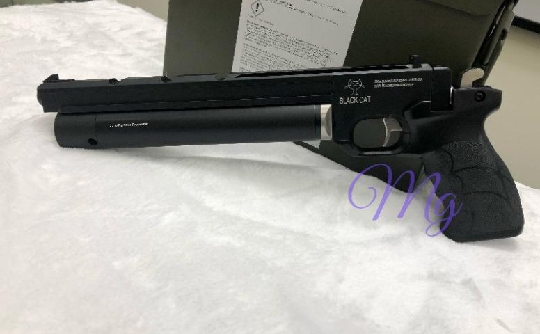 SPA/ARTEMIS BLACK CAT 5.5 PCP气手枪-特价超值组合消音器+后托组合