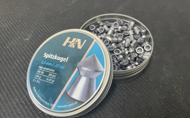 H&N尖头铅弹 SPITZKUGEL 5.5MM 1.04g / .22 cal. 尖头铅弹 PCP喇叭弹